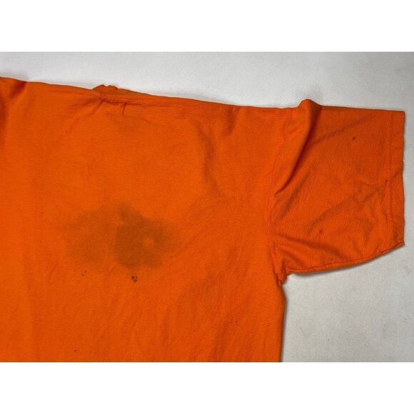 VINTAGE Excursion China Giant Panda Graphic T-shirt Men Large Orange USA 90s - Picture 8 of 11